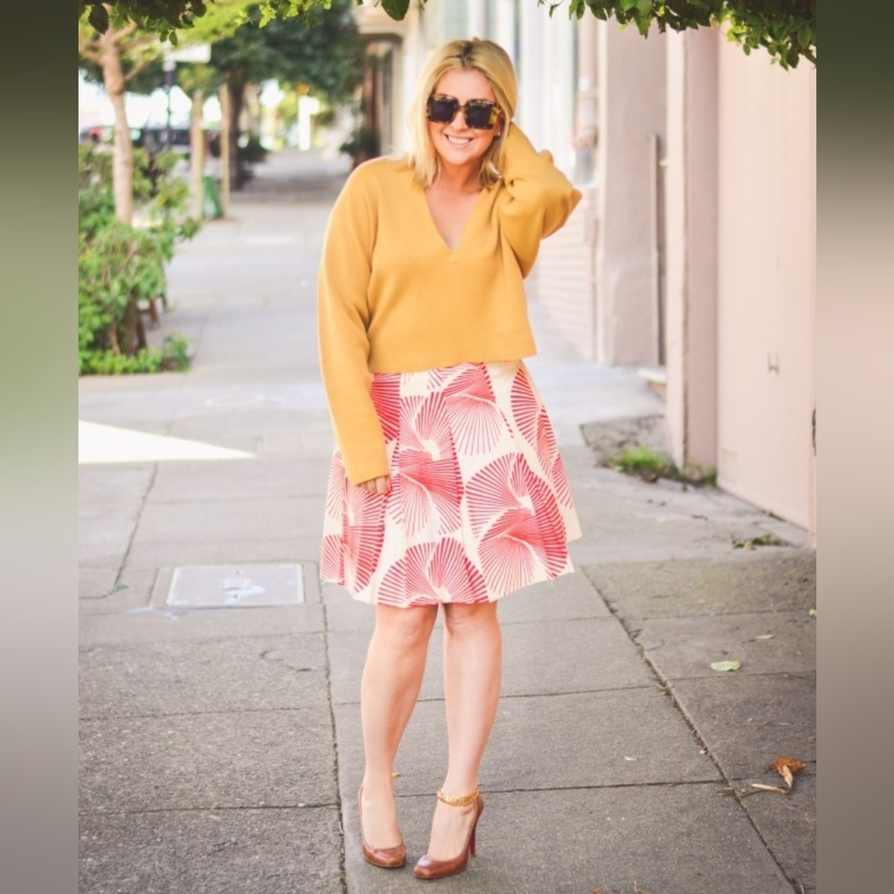 NFS Diane Von Furstenberg Sundial Pleated Wrap Skirt - Picture 9 of 13